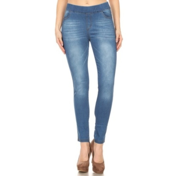 Jvini Pants - NWT Jvini Pullon blue Jeggings size XL JV5085